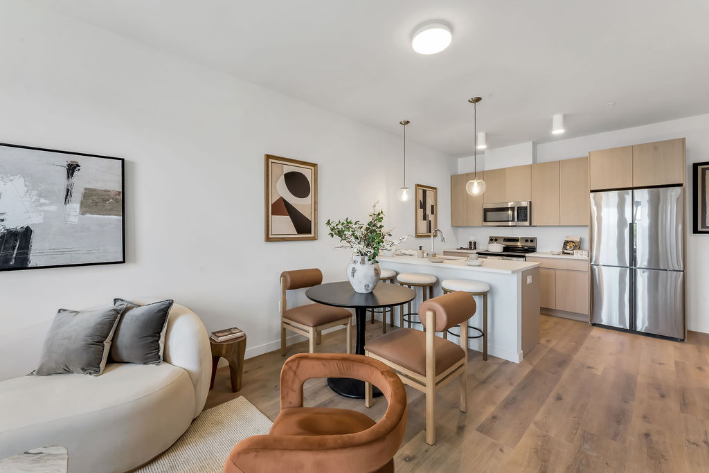 Living and dining area