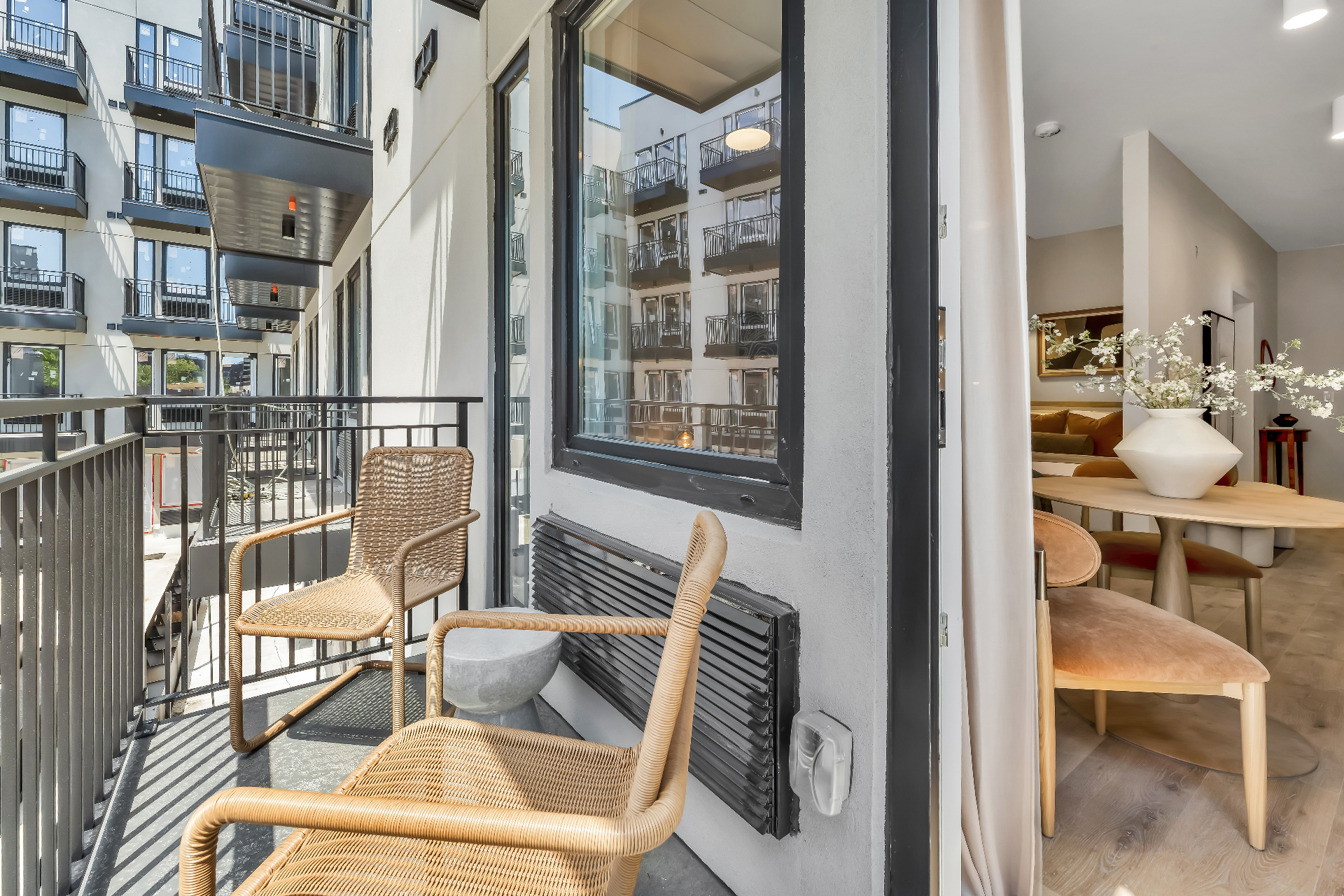 Private balcony